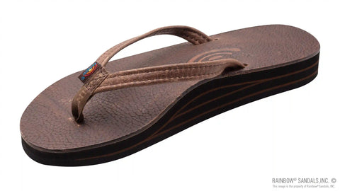 Luxury Leather - Double Layer Arch 1/2" Narrow Strap