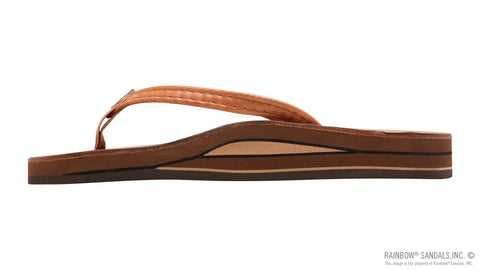 Luxury Leather - Double Layer Arch 1/2" Narrow Strap