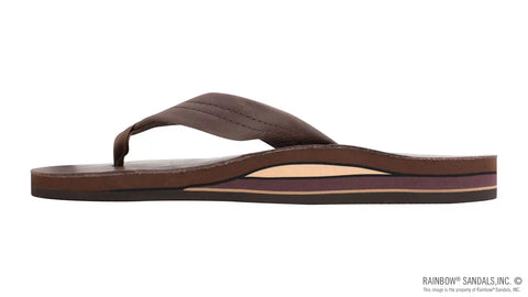 Double Layer Arch Support Classic Leather with 1" Strap