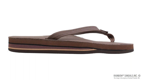 Double Layer Arch Support Classic Leather and 1/2" Narrow Strap