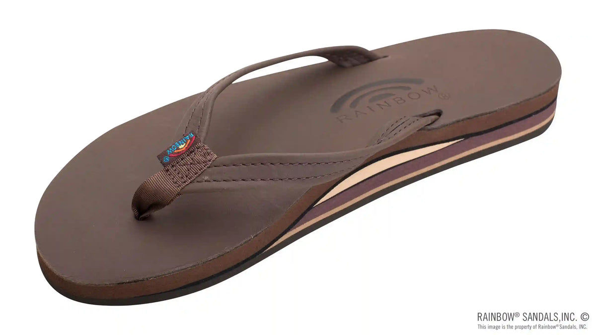 Double Layer Arch Support Classic Leather and 1/2" Narrow Strap