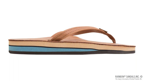 Double Layer Arch Support Classic Leather and 1/2" Narrow Strap