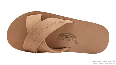 Premier Leather Double Layer Arch Cross Strap Rolled Stitch