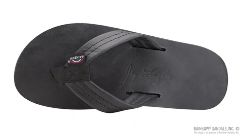 The Americana - Men's Single Layer Classic Leather with Red White & Blue Mid Sole