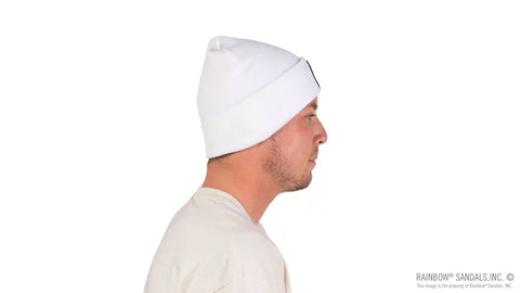 Basic Cuff Beanie with Long Ride Patch 100% Acrylic