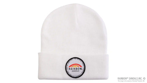 Basic Cuff Beanie with Long Ride Patch 100% Acrylic