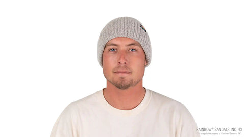 Marled Knit Beanie with Original Rainbow® Woven Label