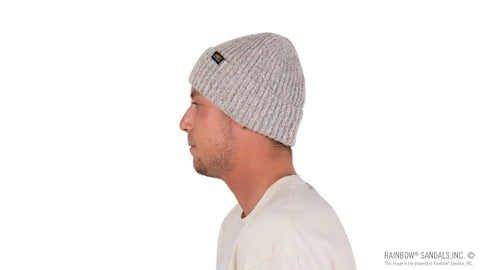 Marled Knit Beanie with Original Rainbow® Woven Label