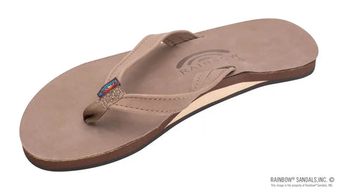 The Catalina - Single Layer Arch Support Premier Leather Tapered Strap