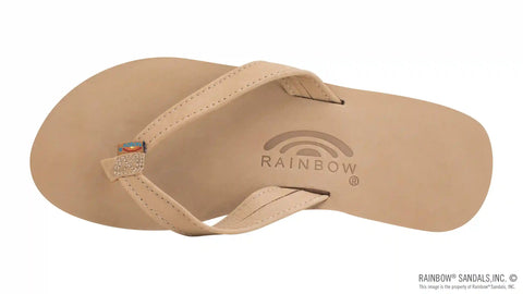 The Catalina - Single Layer Arch Support Premier Leather Tapered Strap