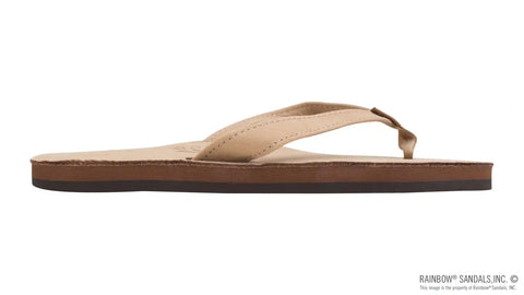 The Catalina - Single Layer Arch Support Premier Leather Tapered Strap