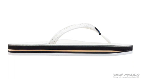 Cloud Dancer Leather Blk/Tan Layered w/ Arch Narrow Strap