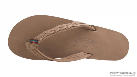 The Madison – Single Layer Arch Support with a  Braid on a 1/2" Narrow Rolled Strap