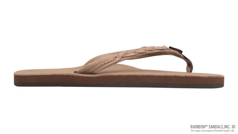 The Madison – Single Layer Arch Support with a  Braid on a 1/2" Narrow Rolled Strap