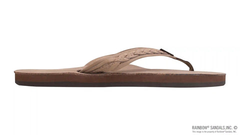 The Madison - Single Layer Arch Support with a Braid on a 3/4" Medium Rolled Strap