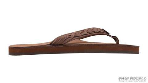 The Madison - Single Layer Arch Support with a Braid on a 3/4" Medium Rolled Strap