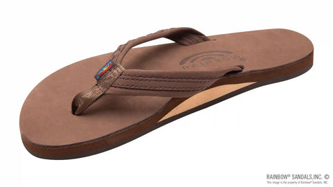 The Madison - Single Layer Arch Support with a Braid on a 3/4" Medium Rolled Strap