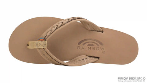 The Madison - Single Layer Arch Support with a Braid on a 3/4" Medium Rolled Strap