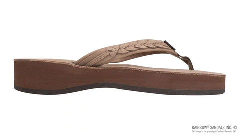Madison Four Layer Wedge with a 3/4" Medium Braided Strap