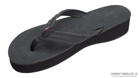 Madison Four Layer Wedge with a 3/4" Medium Braided Strap