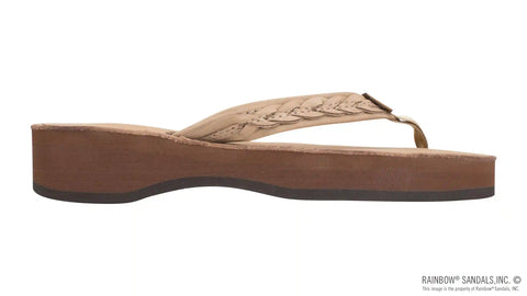 Madison Four Layer Wedge with a 3/4" Medium Braided Strap