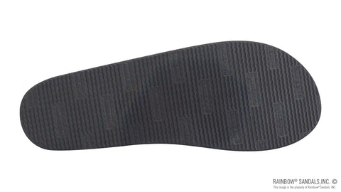 The Rastafarian - Single Layer Black Hemp with Rasta Mid Sole and 1" Strap