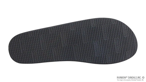 The Rastafarian - Single Layer Classic Black Leather with Rasta Mid Sole and 1" Strap