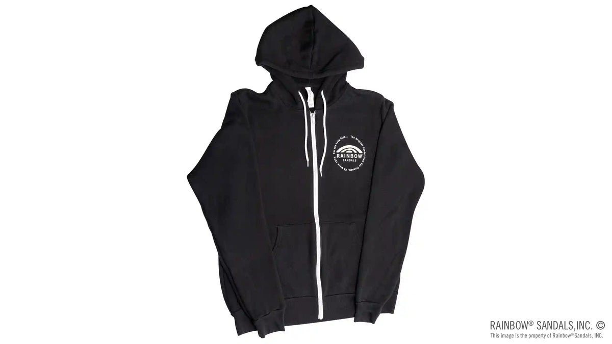 Unisex Sweatshirt with Circle Logo on Front and Back