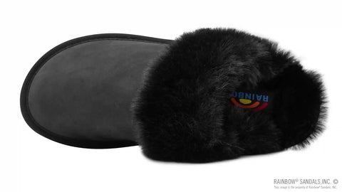 Sunset Snugs2 - Leather, Fleece Lined Slipper Double Layer Arch