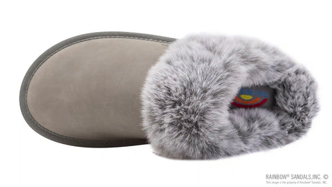 Sunset Snugs2 - Leather, Fleece Lined Slipper Double Layer Arch