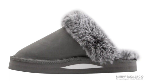 Sunset Snugs - Leather, Fleece Lined Slipper Single Layer Arch