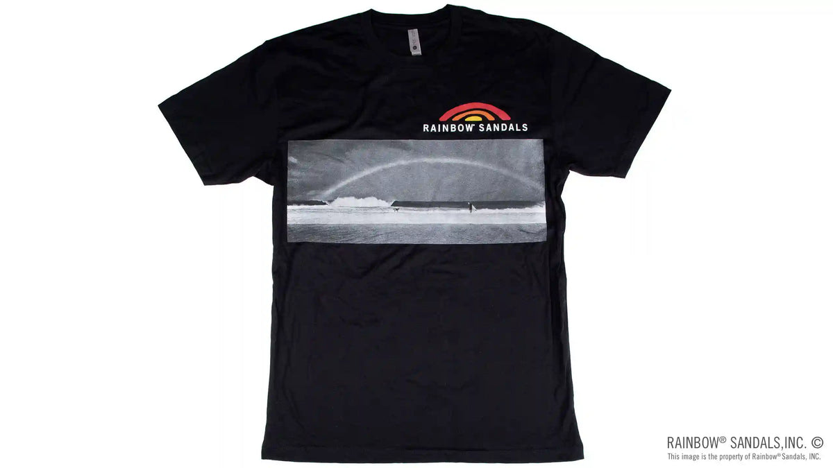 Men's T-Shirt Rainbow over the Pipeline Wave