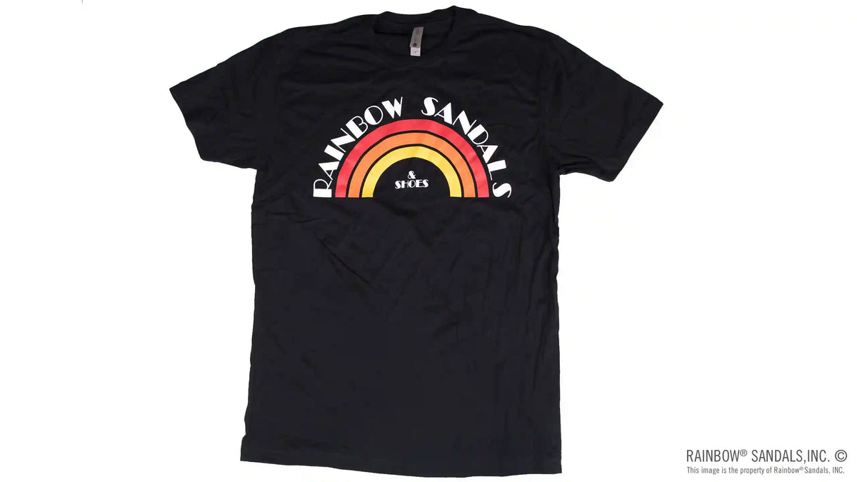 Men's T-Shirt Vintage Rainbow Sandals Logo