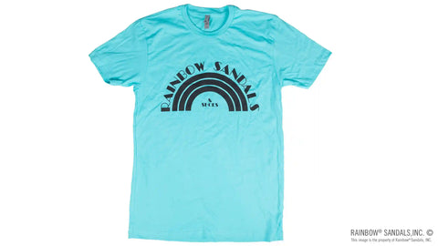 Men's T-Shirt Vintage Rainbow Sandals Logo