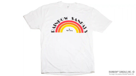 Men's T-Shirt Vintage Rainbow Sandals Logo