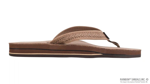 The Willow – Double Layer Arch Support Premier Leather with Inset Double Braided 3/4” Medium Strap
