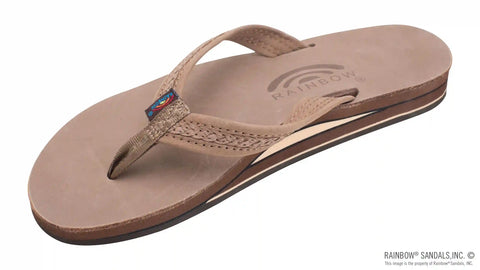 The Willow – Double Layer Arch Support Premier Leather with Inset Double Braided 3/4” Medium Strap